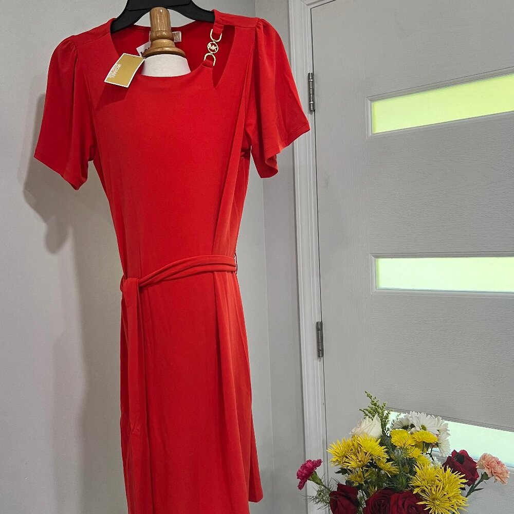 Michael Kors Bright Ruby dress.